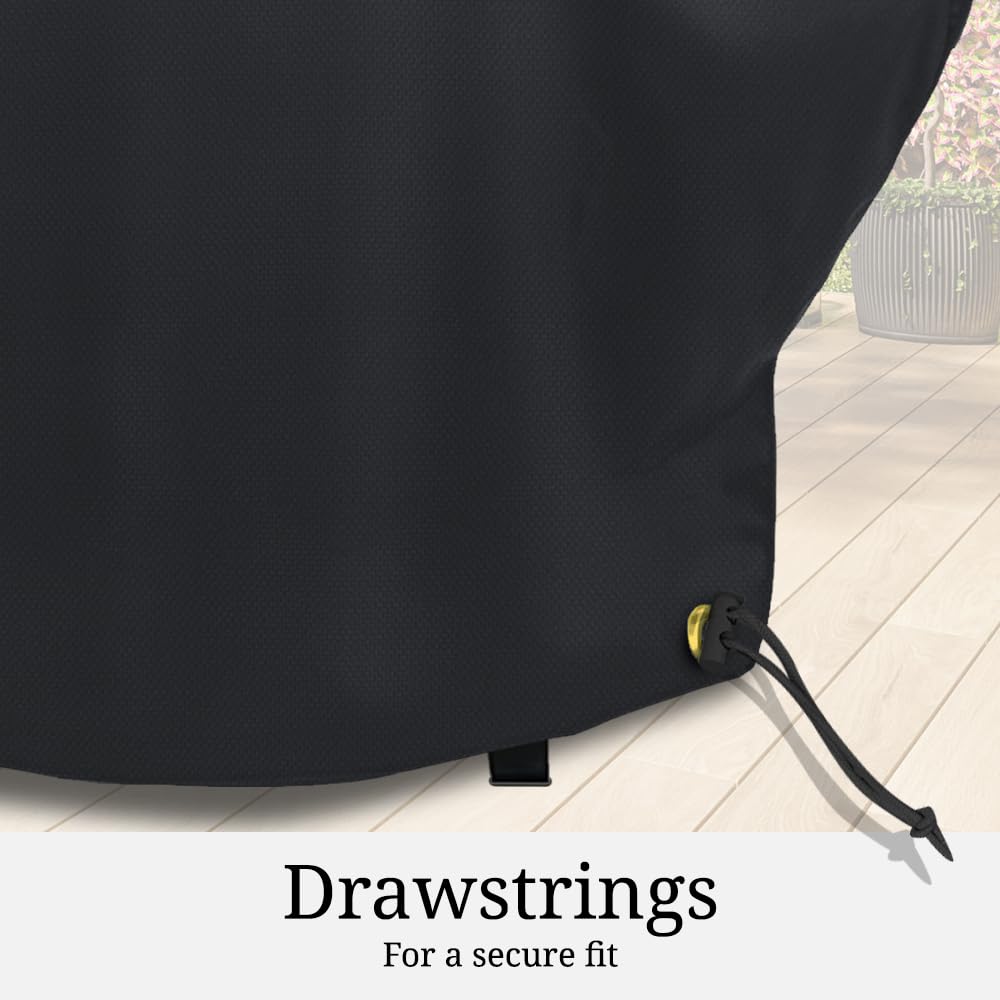 Covers & all Char-Broil Performance Grill Cover, Heavy Duty Waterproof Cover for Outdoor Grill, UV & Weather Resistant, BBQ Cover for 2-3 Burner Gas Grills with Secure Fit (52"W x 23"D x 40"H, Black) - Image 6