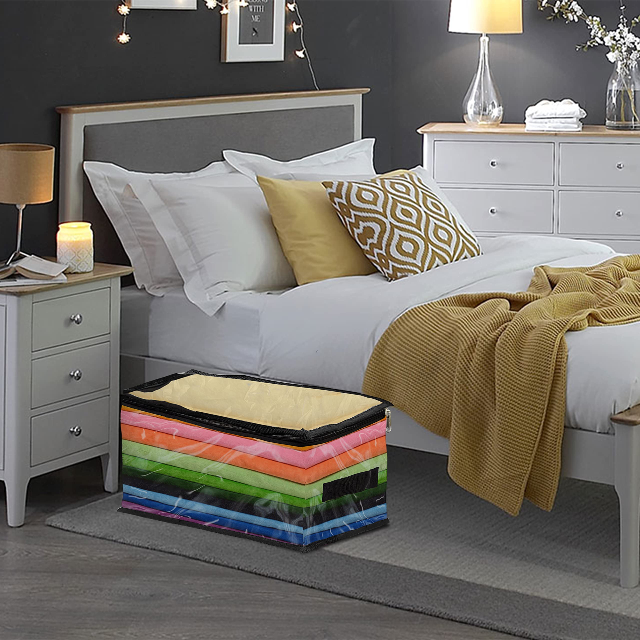 Covers & all Clear Storage Bag, Heavy Duty Clear PVC fabric, 20 mil, Multi-purpose organizer with zipper and handles (18" L x 13" W x 8" H, Pack of 3) - Image 8