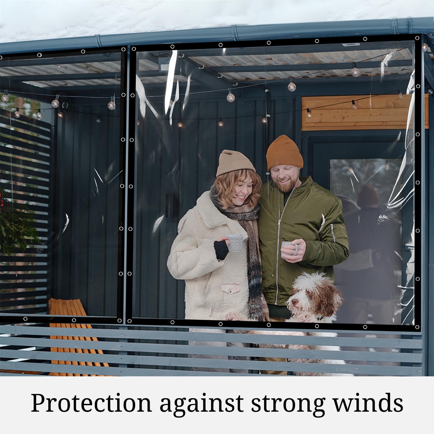 Covers & all Clear Tarp Heavy Duty Waterproof, 20mil Clear Tarp with Grommets, Outdoor Tarp for Patio Covers, Porch Screens, Greenhouses, Chicken Coop (10' H x 20' W Feet), Indoor or Outdoor Use - Image 4