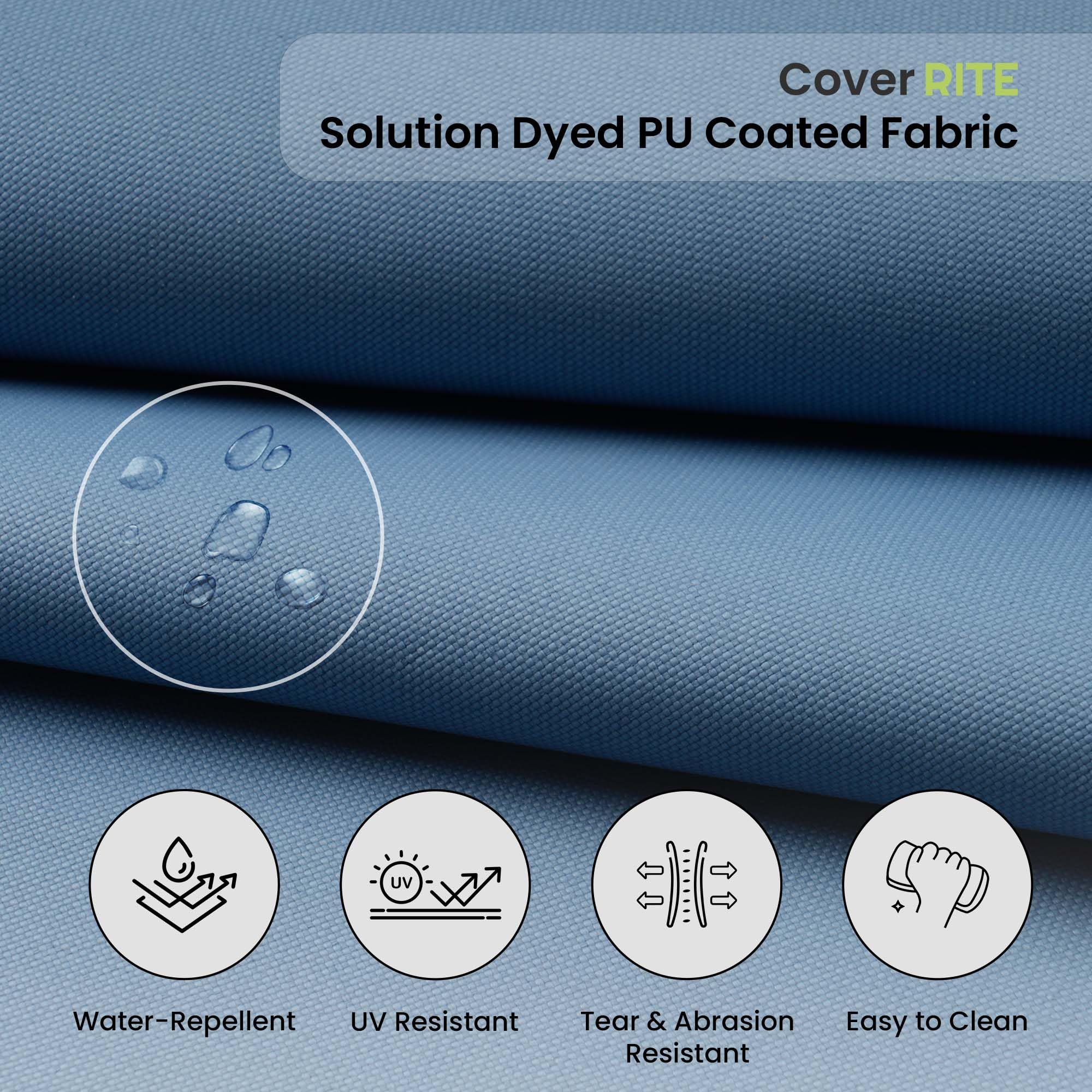 Covers & All Cover Rite Square Dining Chair Cushion, 600 Denier High-Density 3" Foam Outdoor Chair Cushions, Water Resistant and UV Fade Resistant for Outdoor Furniture and Patio Dining (Set of 2) - Image 4