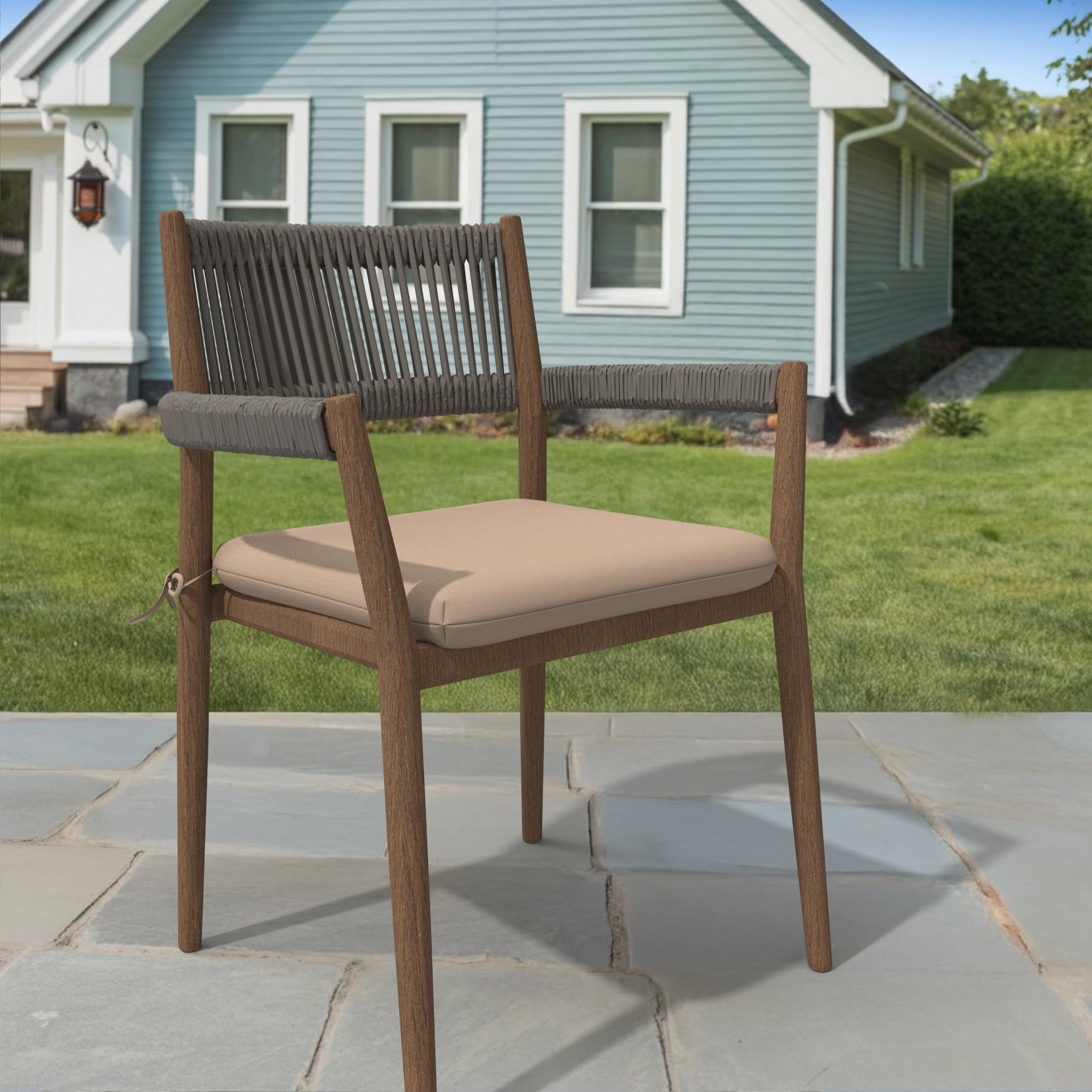 Covers & All Cover Rite Square Dining Chair Cushion, 600 Denier High-Density 3" Foam Outdoor Chair Cushions, Water Resistant and UV Fade Resistant for Outdoor Furniture and Patio Dining (Set of 4) - Image 5