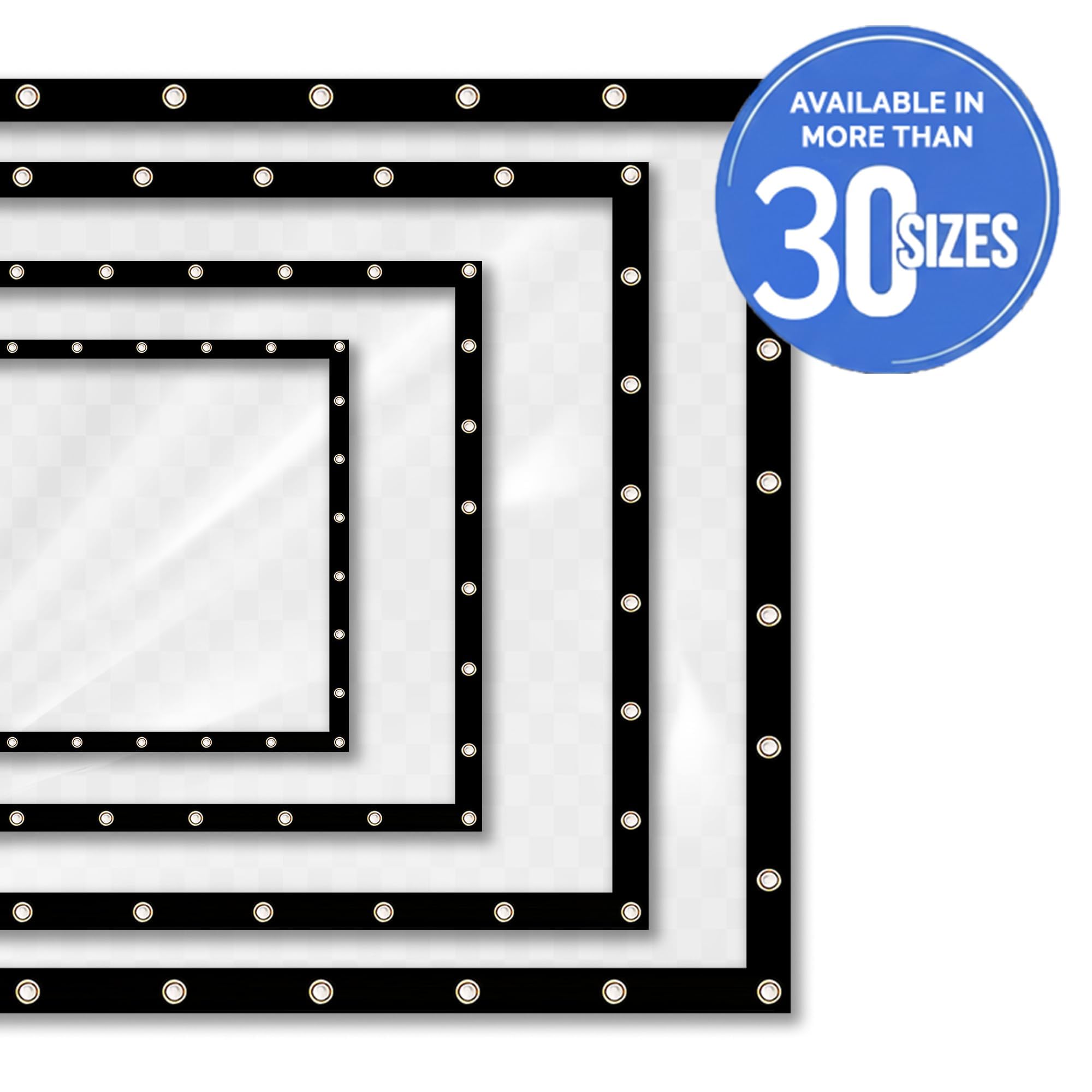 Covers & All Heavy Duty Clear Vinyl Tarp – 20 Mil Waterproof Clear Tarp with Grommets for Patio, Porch, Gazebo, Greenhouse & Chicken Coop (5 x 8 ft) - Image 6