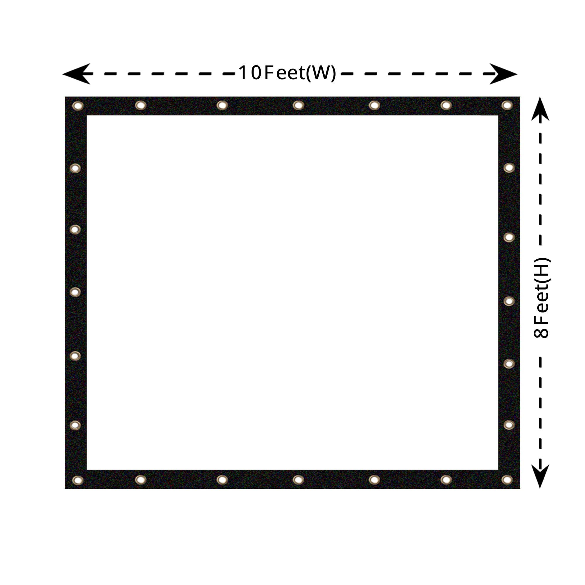 Covers & All Heavy Duty Clear Vinyl Tarp – 20 Mil Waterproof Clear Tarp with Grommets for Patio, Porch, Gazebo, Greenhouse & Chicken Coop (8 x 10 ft) - Image 8