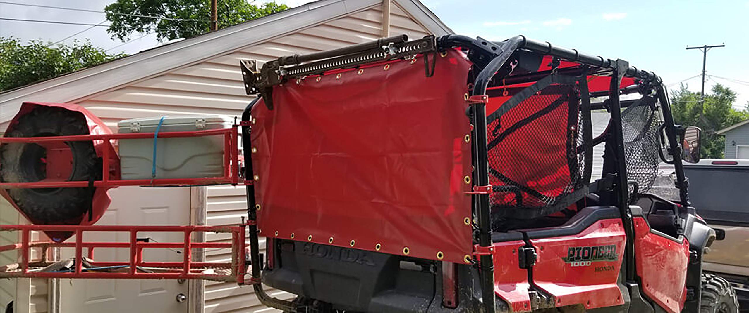 Covers & All Heavy Duty Waterproof Tarp – 18 Oz PVC Polyester Vinyl Tarp, Tear & UV Resistant with Reinforced Edges & Grommets for Industrial, Construction & Equipment Coverage (14 ft x 20 ft, Black) - Image 8