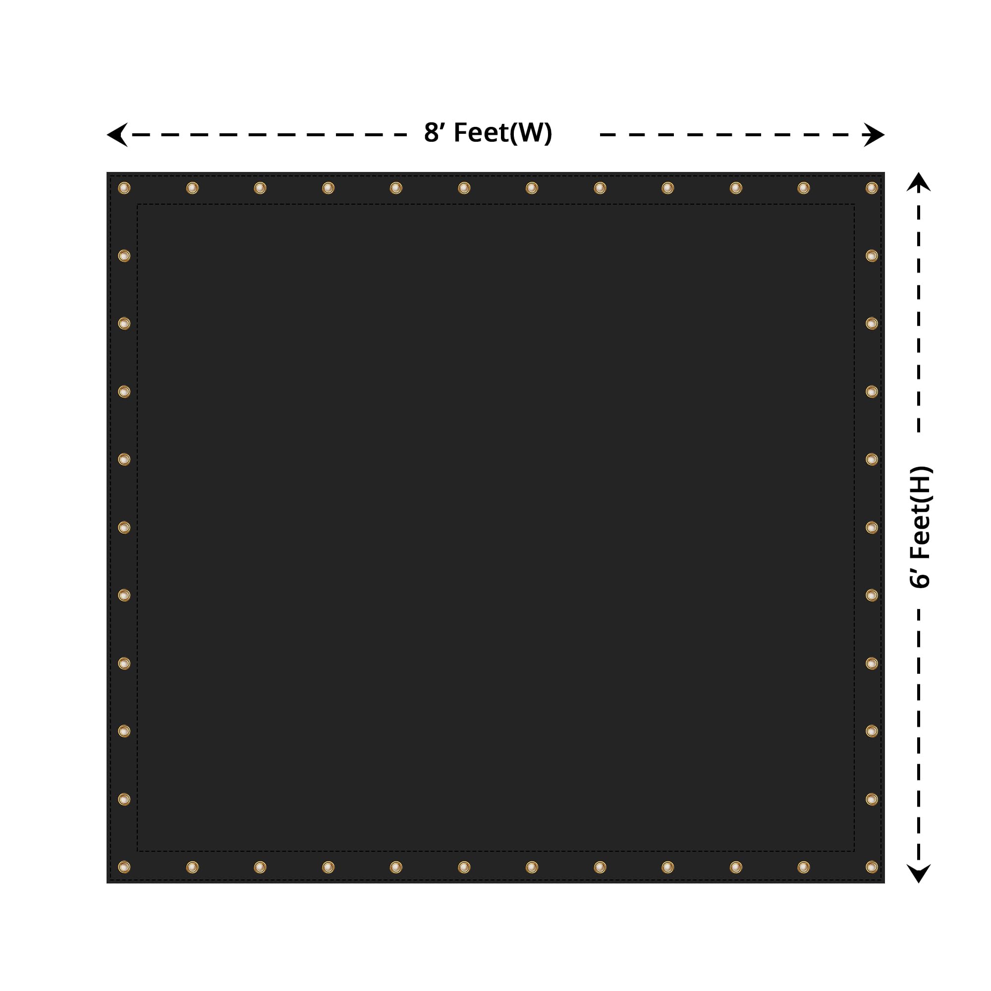 Covers & All Heavy Duty Waterproof Tarp – 18 Oz PVC Polyester Vinyl Tarp, Tear & UV Resistant with Reinforced Edges and Grommets for Industrial, Construction & Equipment Coverage (6 ft x 8 ft, Black) - Image 7