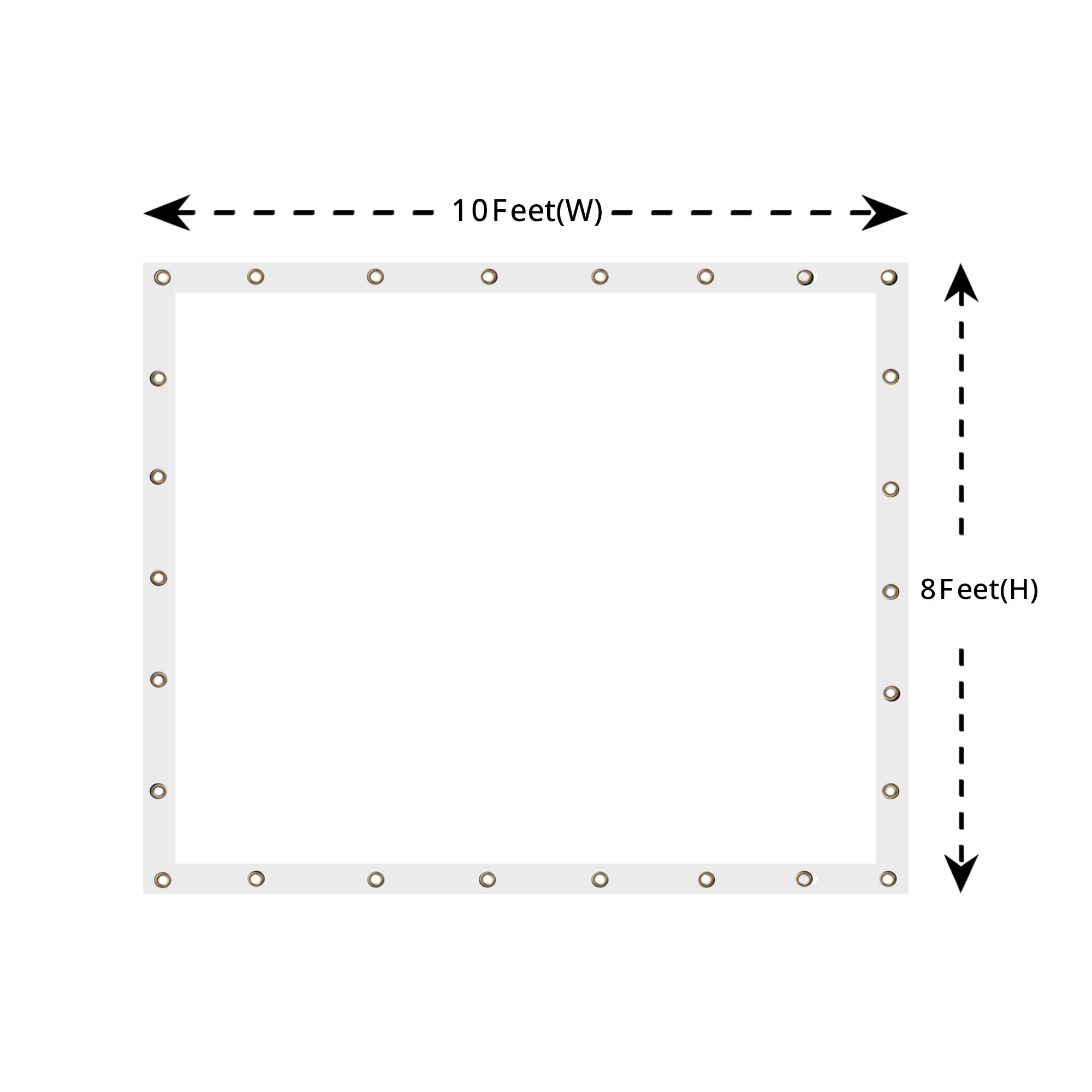 Covers & All Outdoor Clear Curtains for Patio Waterproof – 18 oz Outdoor Tarp Clear Vinyl Curtains, Gazebo Curtains with Brass Grommets for Pergola, Porch & Patio Walls for Winter (8 x 10 ft) - Image 4
