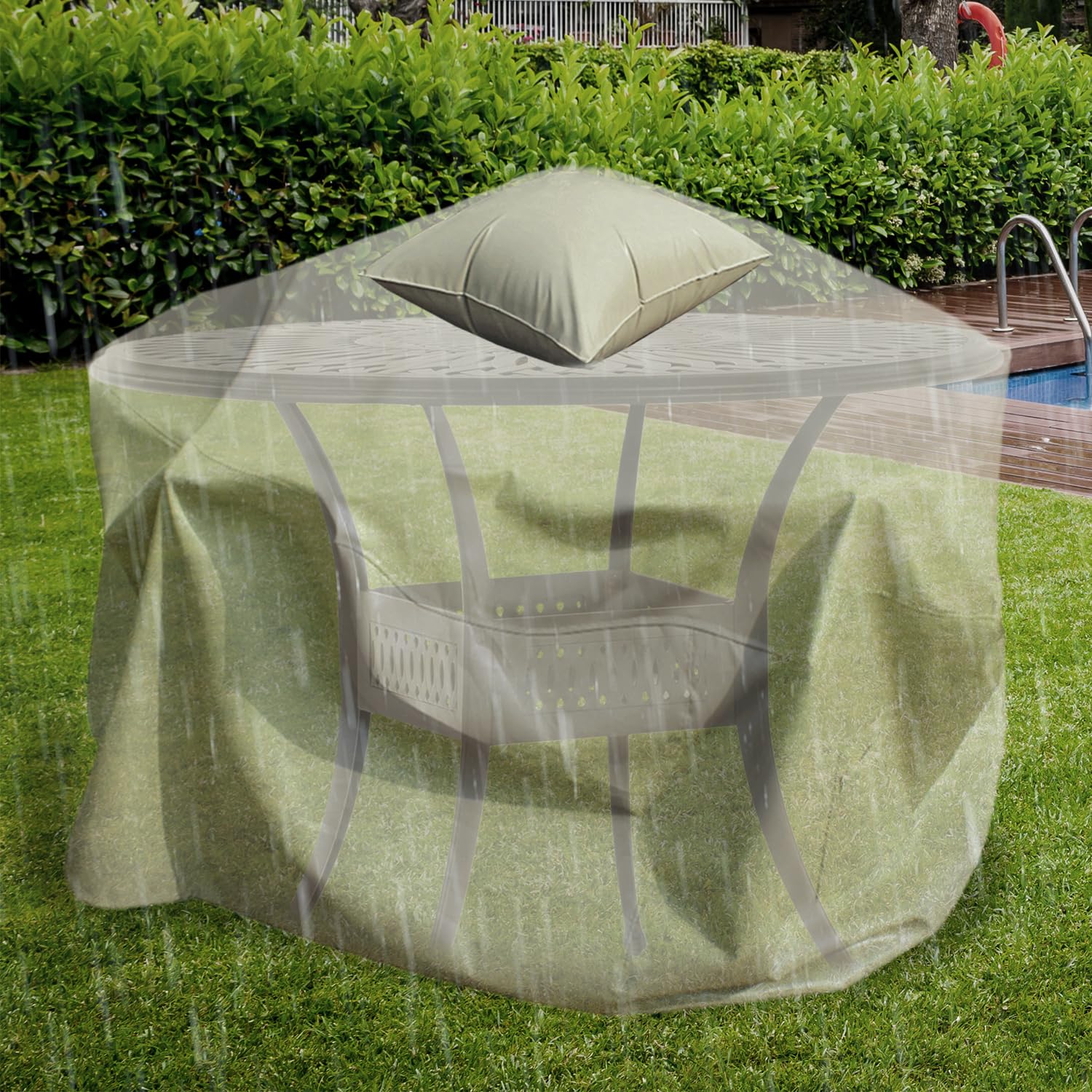 Covers & All Patio Furniture Cover Air Bags, Prevents Water & Snow Pooling, 12 Oz Waterproof, UV & Weather Resistant, Ideal for Patio Backyard Lawn Garden Furniture Outdoor Use (24" x 24" Inches) - Image 7