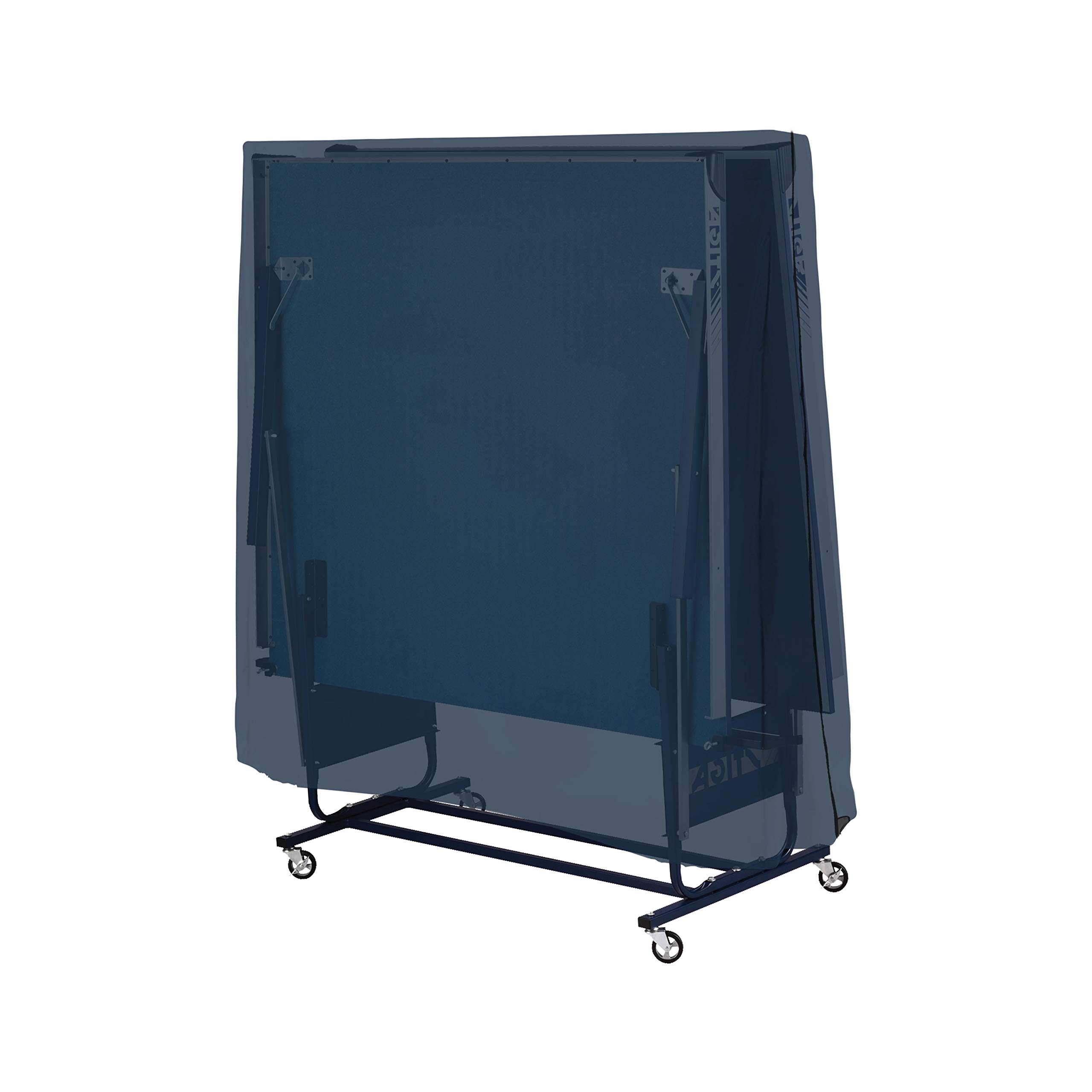 Covers & all Ping Pong Table Cover for Indoor / Outdoor - Waterproof & UV Resistant Table Tennis Cover 12 Oz PVC Heavy Duty Fabric with Air Pockets & Drawstring for Snug Fit (Blue) - Image 4