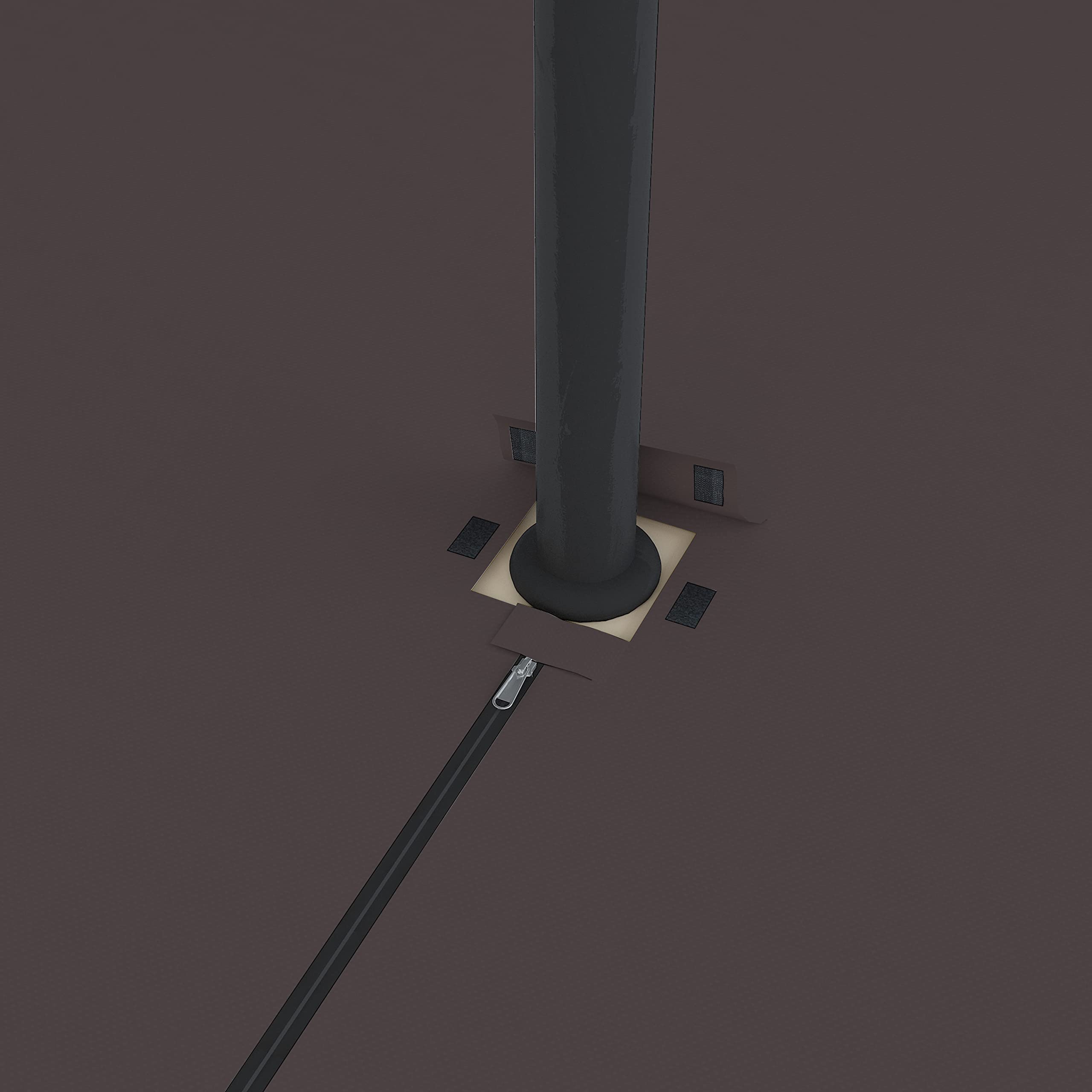 Covers & all Rectangle Table & Chair Set Cover with Umbrella Hole, 18 Oz Waterproof UV & Weather Resistant, Patio Lawn Garden Backyard, Air Vents & Drawstrings (76''Lx 46''Wx30''H,Coffee) - Image 5