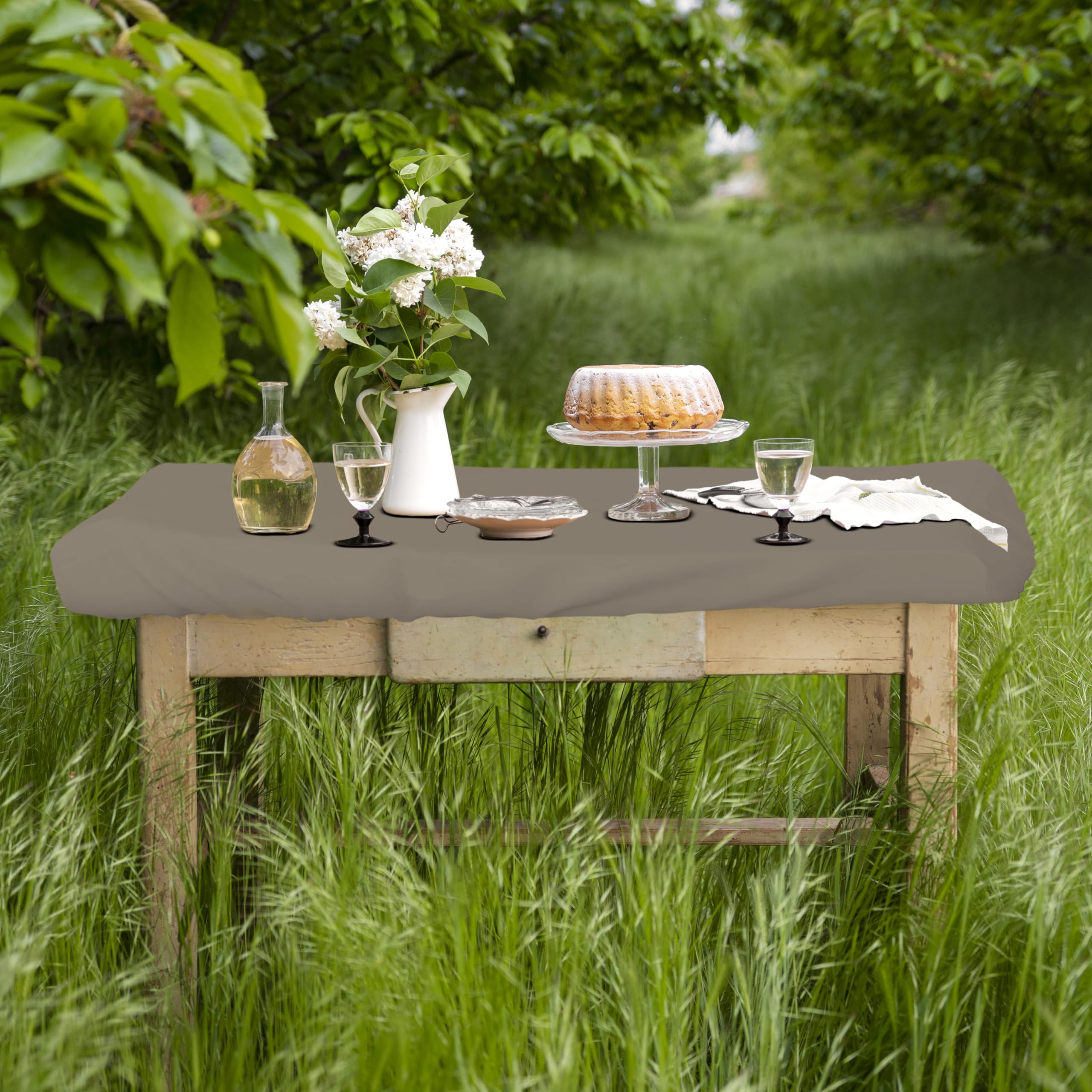 Covers & All Rectangle Table Top Cover, 12 Oz Waterproof UV & Weather Resistant Patio Table Cover, Outdoor Table Cover for Patio Furniture (75" L x 40" W x 5" H, Beige) - Image 8