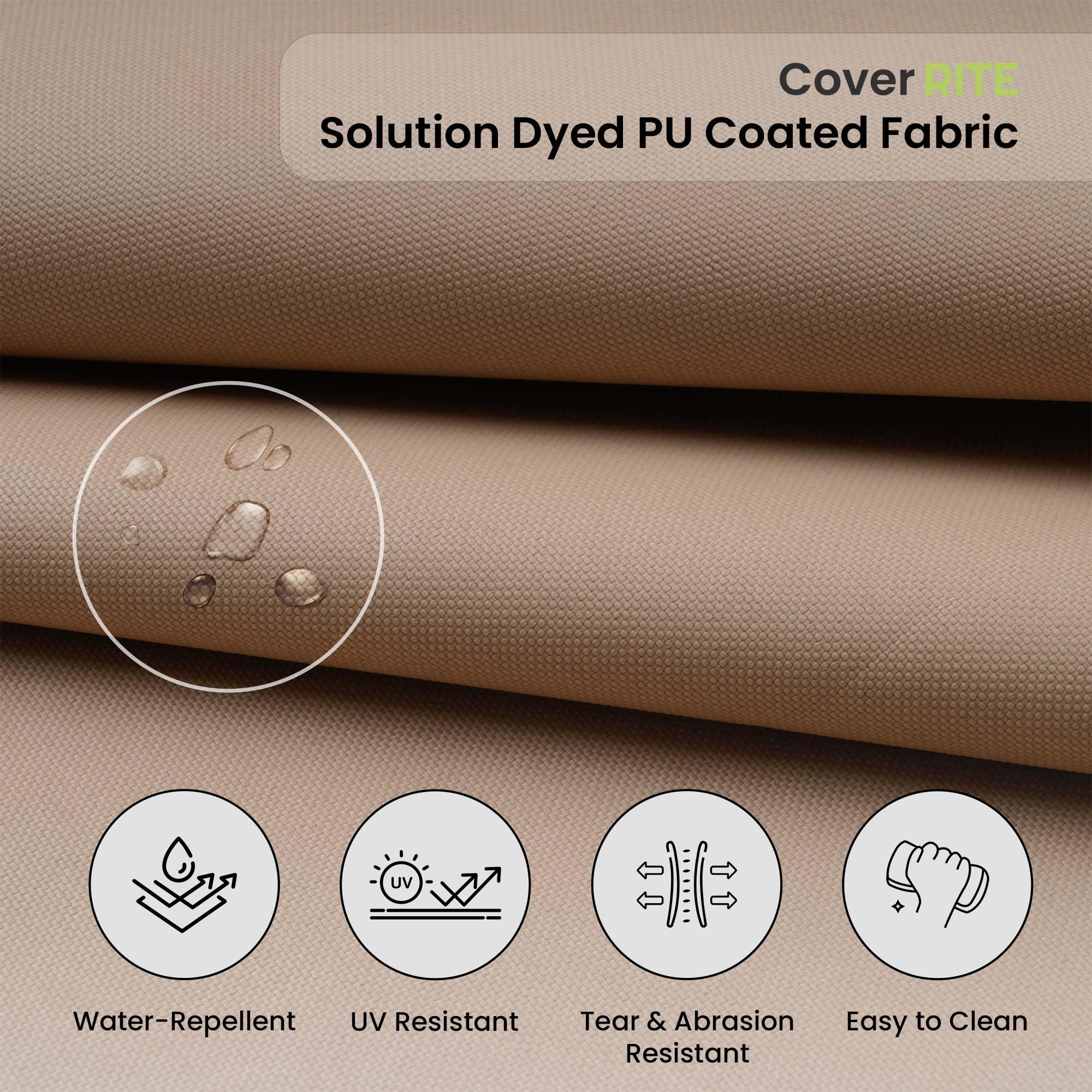 Covers & All Cover Rite Square Dining Chair Cushion, 600 Denier High-Density 3" Foam Outdoor Chair Cushions, Water Resistant and UV Fade Resistant for Outdoor Furniture and Patio Dining (Set of 4) - Image 4