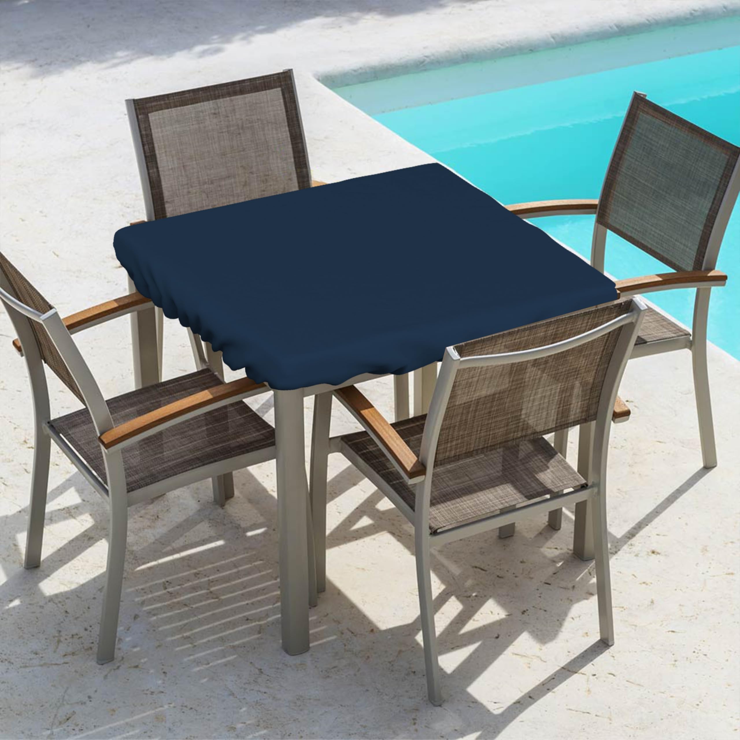 Covers & All Square Table Top Cover, 12 Oz Waterproof UV & Weather Resistant Patio Table Cover, Outdoor Table Cover for Patio Outdoor Furniture & Coffee Table (42" L x 42" W x 6" H, Blue) - Image 6