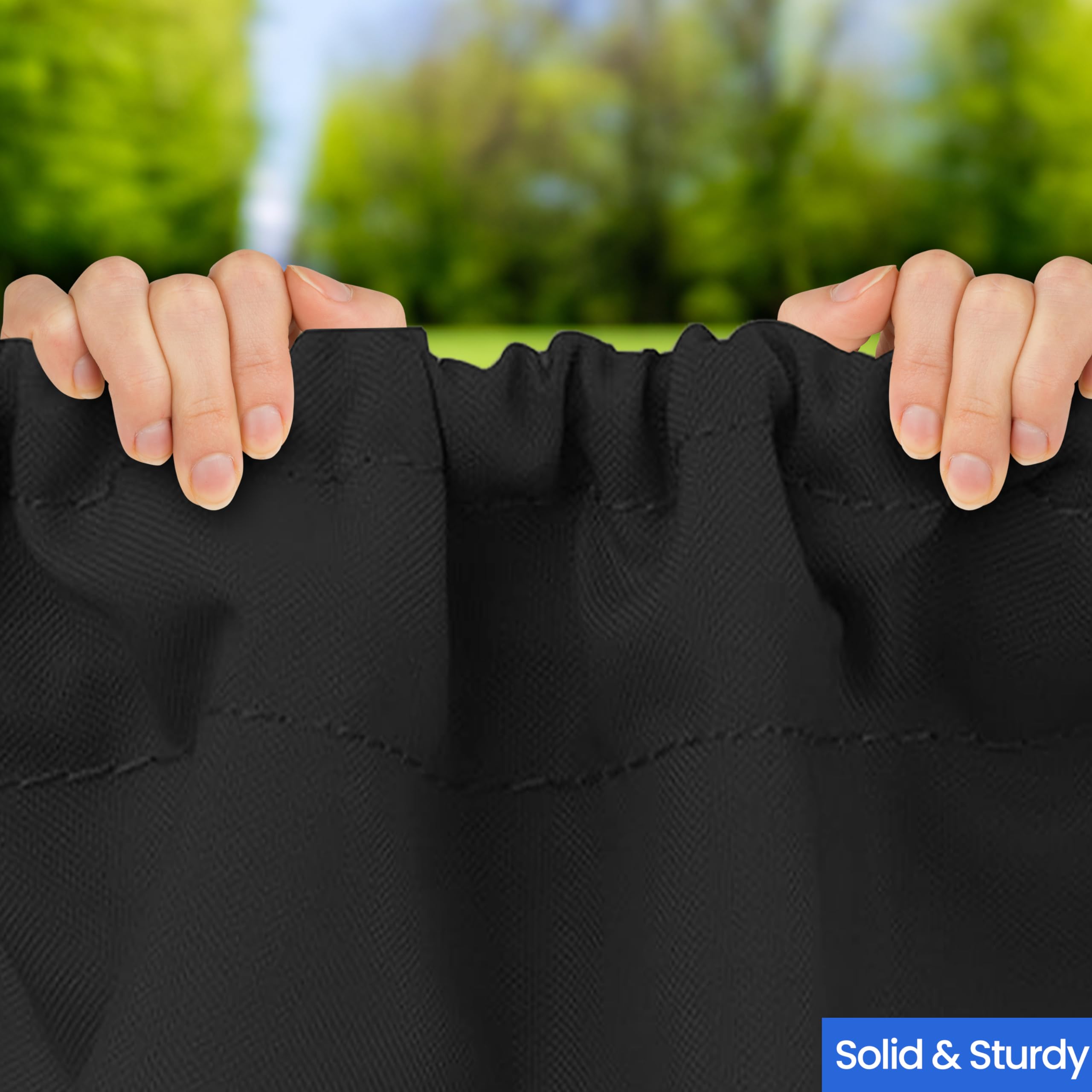 Covers & All Square Table Top Cover, 18 Oz Heavy Duty Waterproof UV & Weather Resistant Patio Table Cover, Outdoor Table Cover for Patio Outdoor Furniture & Coffee Table (36" L x 36" W x 6" H, Black) - Image 4