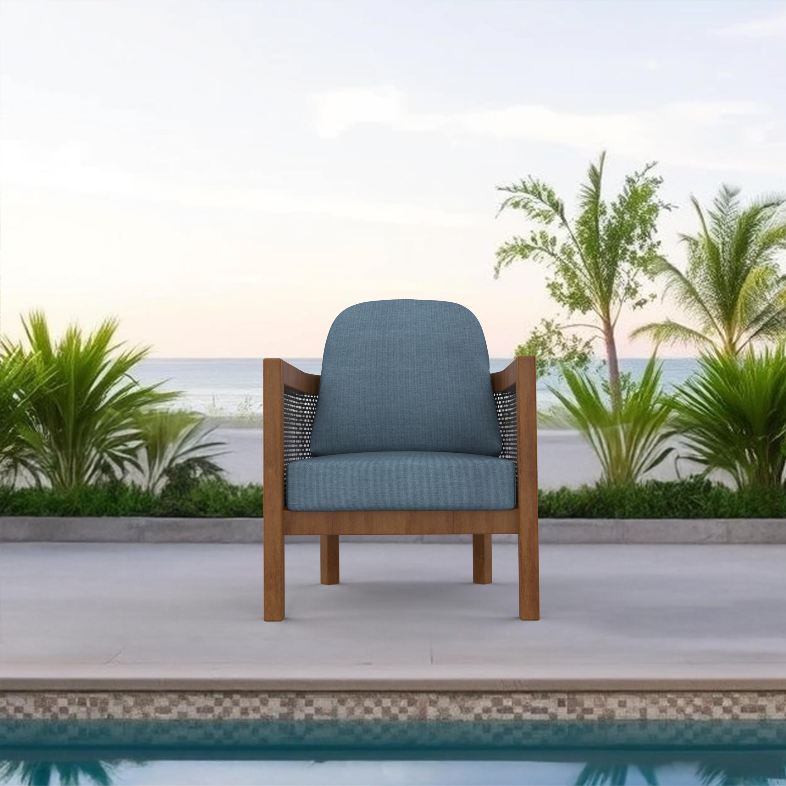 Covers & All Sunbrella Outdoor Deep Seat Cushion Set, 22" x 24" Deep Seat & Back Cushions, 5" Thick Foam Patio Cushions with Water-Repllent & UV Fade Resistant Covers, Patio Furniture Chair Cushions - Image 4