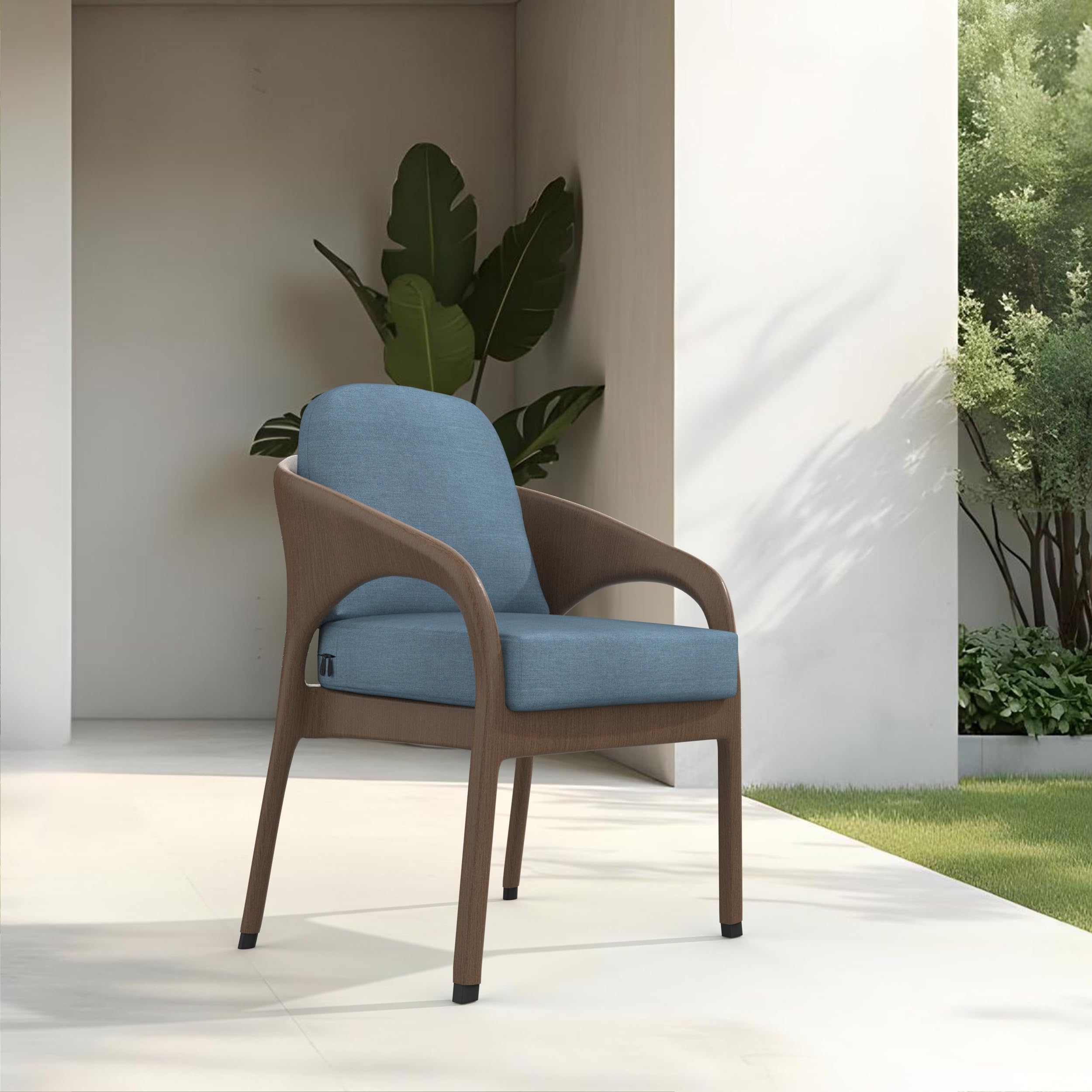 Covers & All Sunbrella Outdoor Deep Seat Cushion Set, 22" x 24" Deep Seat & Back Cushions, 5" Thick Foam Patio Cushions with Water-Repllent & UV Fade Resistant Covers, Patio Furniture Chair Cushions - Image 6