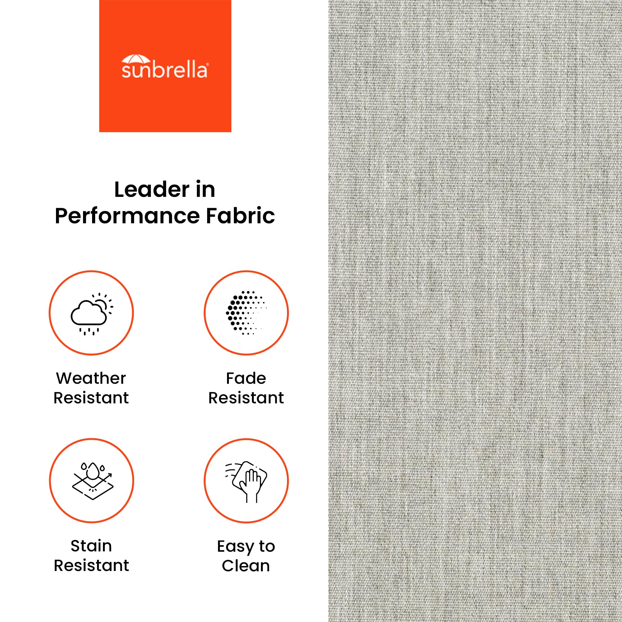 Covers & All Sunbrella Outdoor Deep Seat Cushion Set, 28.5 x 28.5 Deep Seat & Back Cushions, 5" Thick Foam Patio Cushions with Water-Repllent & UV Fade Resistant Covers, Patio Furniture Chair Cushions - Image 4