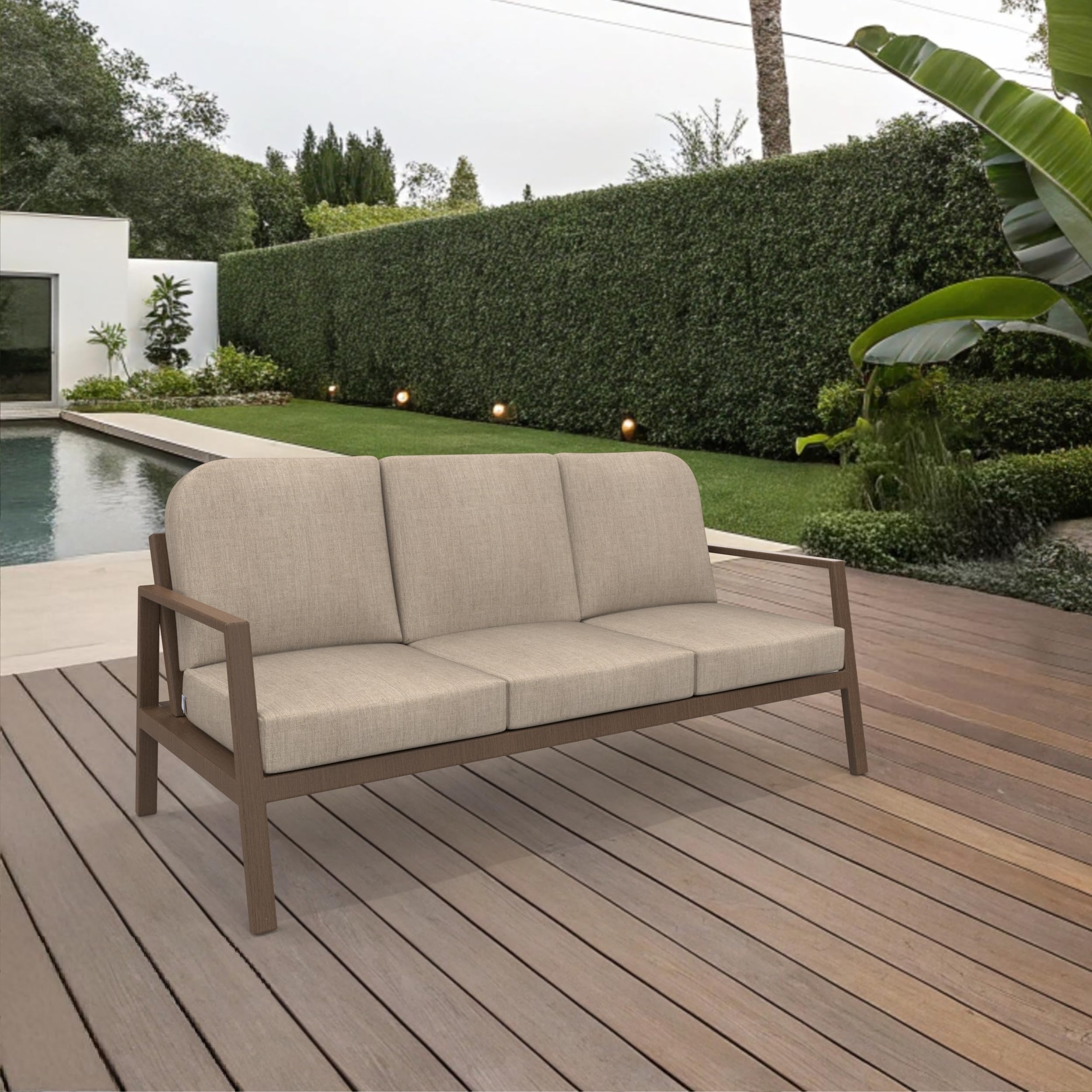 Covers & All Sunbrella Outdoor Deep Seat Cushion Set of 3, 22" x 24" Deep Seat & Back Cushions, 5" Thick Foam Patio with Water-Repllent & UV Fade Resistant Covers, Patio Furniture Chair Cushions - Image 5