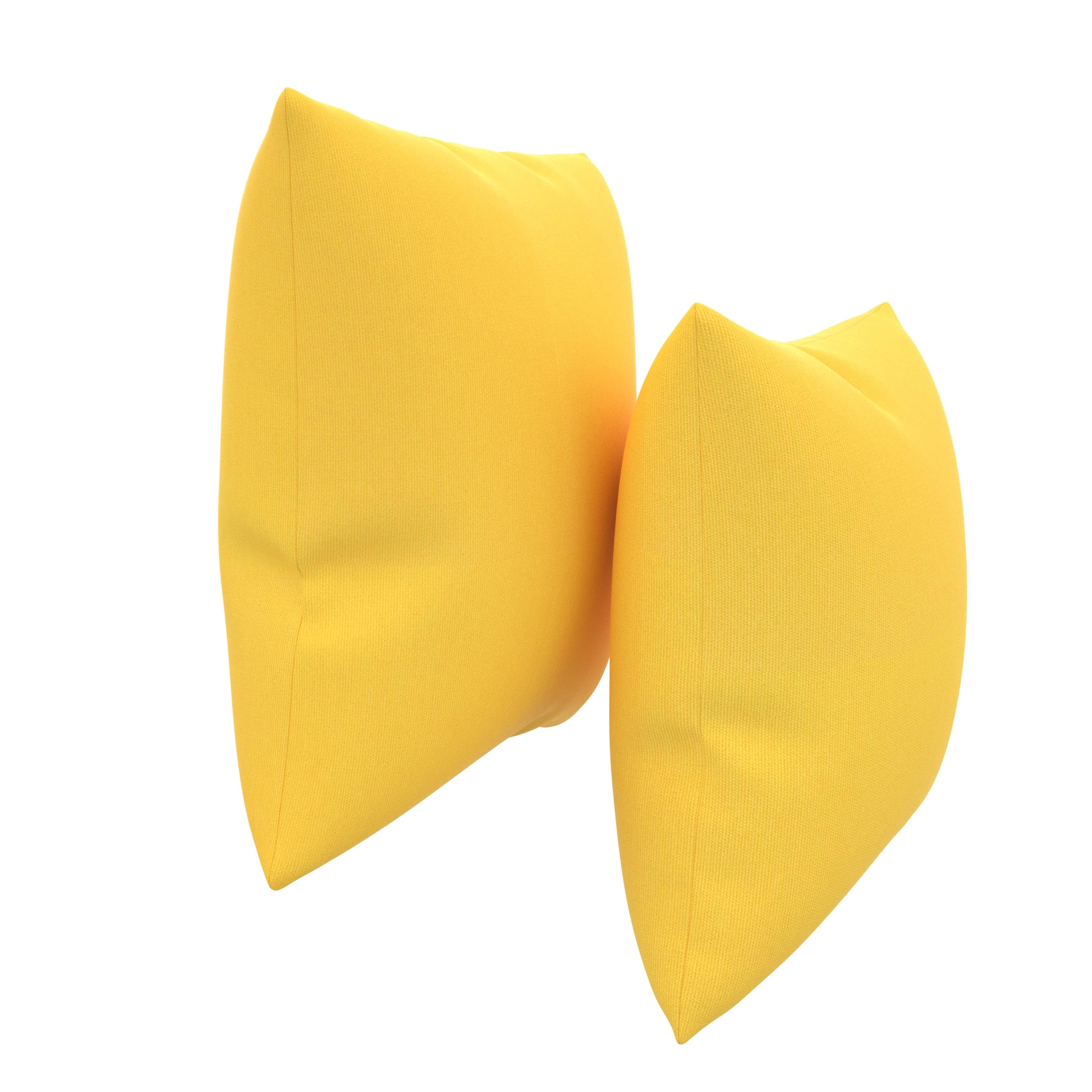 Covers & All Sunbrella Outdoor Throw Pillows, Pack of 2 Water Resistant & UV Fade Resistant Premium Square Throw Pillows (Inserts with Covers) for Indoor & Outdoor Use,24" x 24" Canvas Sunflower - Image 5