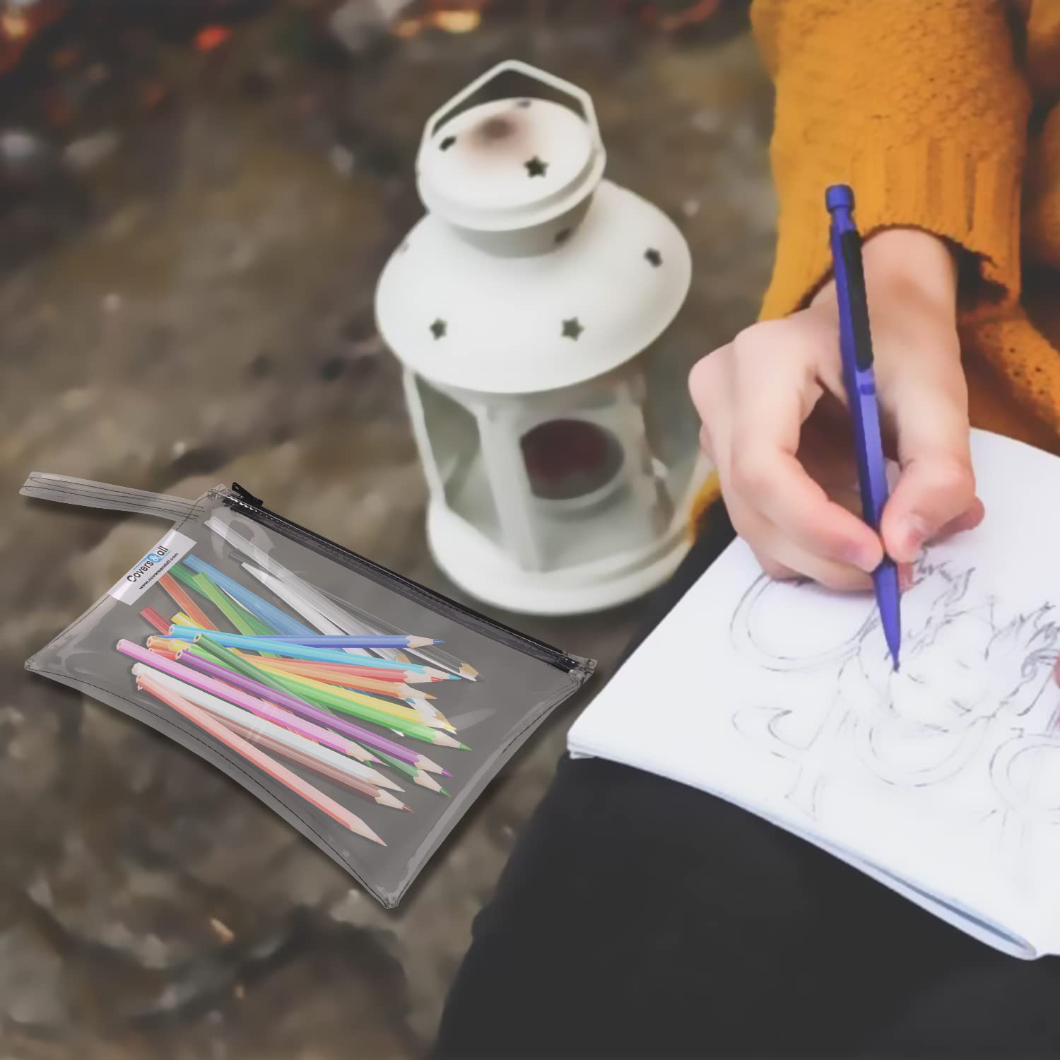 Covers & all Tool Bag Heavy Duty Waterproof Pouch with Sturdy Zipper, Utility Multipurpose for Tools Bank deposit Storage Makeup - Image 6