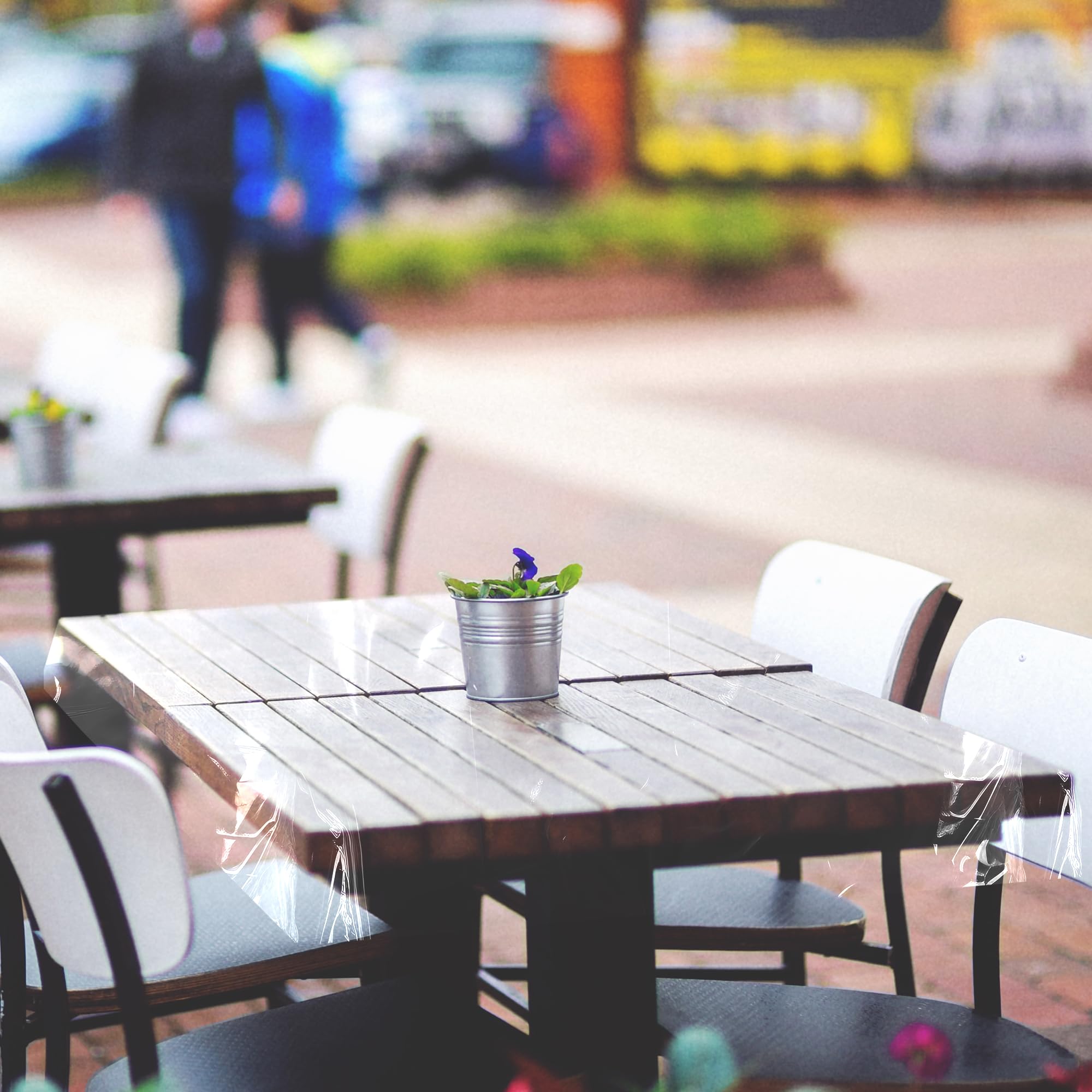 Covers & All Transparent Tablecloth Covers, Clear Heavy Duty Protectors 8 mil 200 GSM 6 oz, Waterproof Stain & Spill Proof Vinyl (Clear, 54" x 78" inches) - Image 4