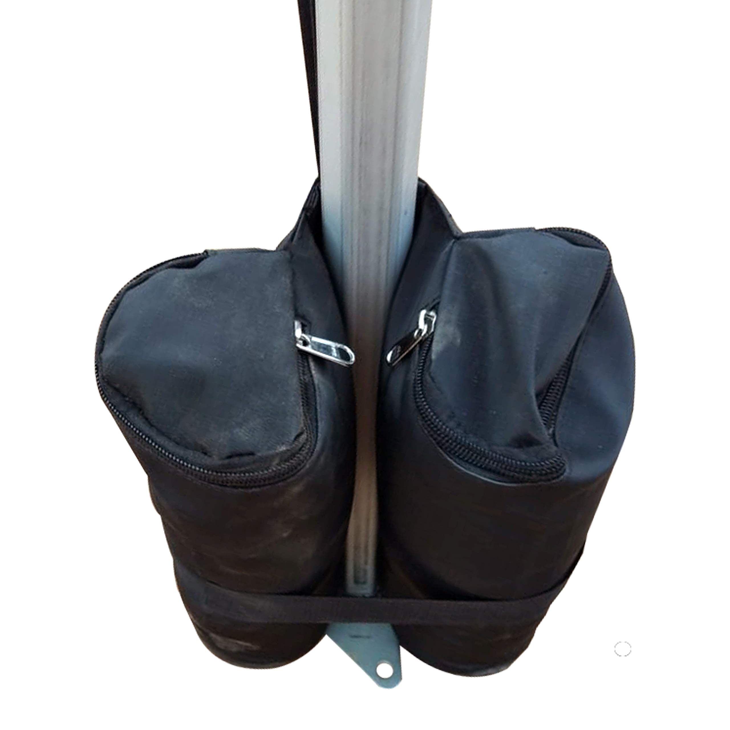 Covers & All Umbrella Base Weight Bag Set of 4, Heavy Duty 18 Oz Waterproof UV & Weather Resistant Easy Fill Design, Patio Pool Garden Porch Supports Up to 80 lbs. of Weight (Black) Pack of 4 - Image 7