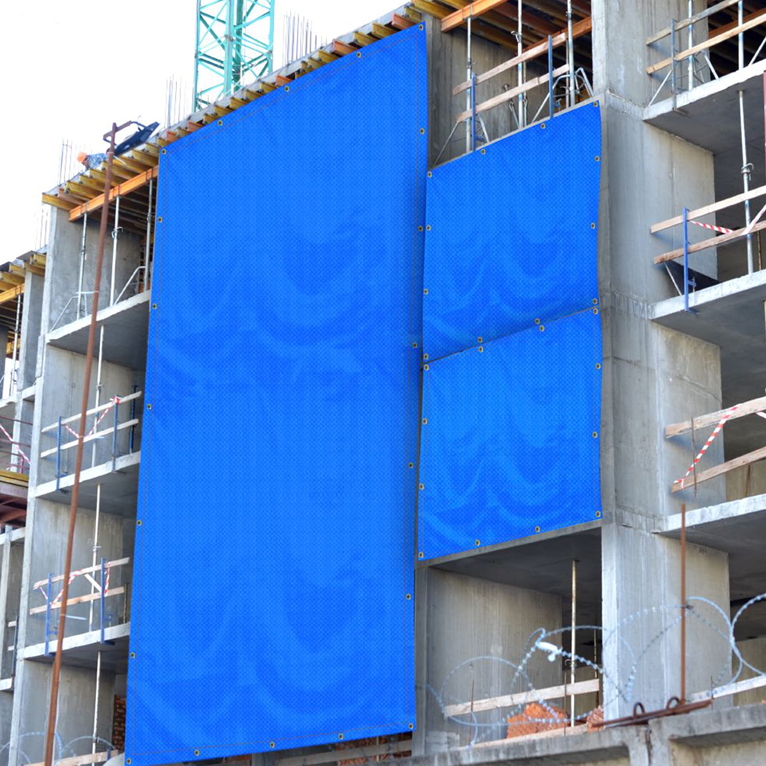 Insulated Tarps in Multiple Sizes Waterproof Tarpaulin - 100% Weather Resistant Industrial Tarps - Perfect for Commercial & Industrial Use (8' x 8') - Image 5