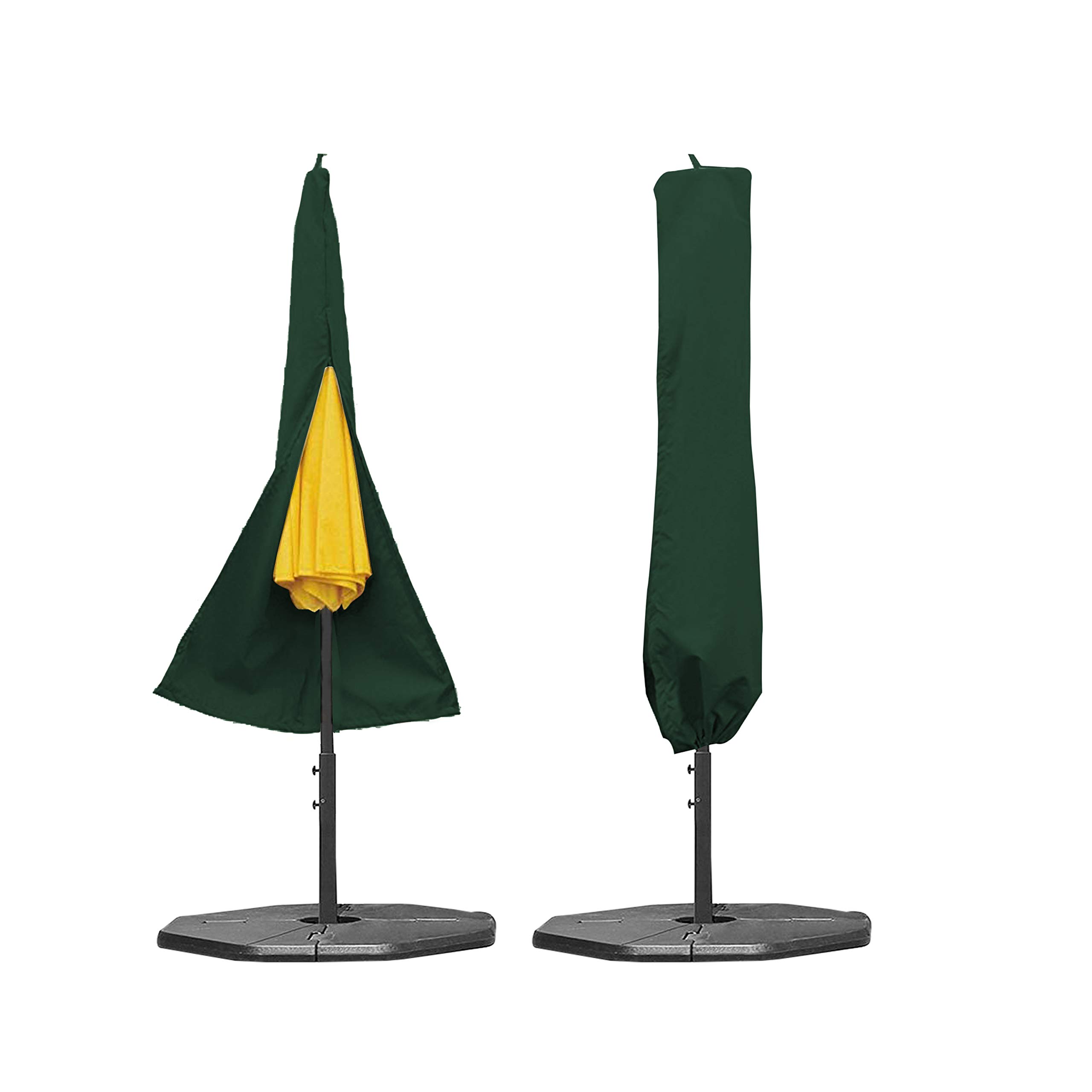 Patio Umbrella/Parasol Cover 18 Oz Waterproof - 100% UV & Weather Resistant - Heavy Duty Umbrella Cover with Air Pockets and Drawstring for Snug fit (Green) - Image 5